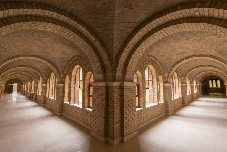 Belval (commune de Troivaux). Troisvaux. Abbaye de Belval. Le Cloitre.